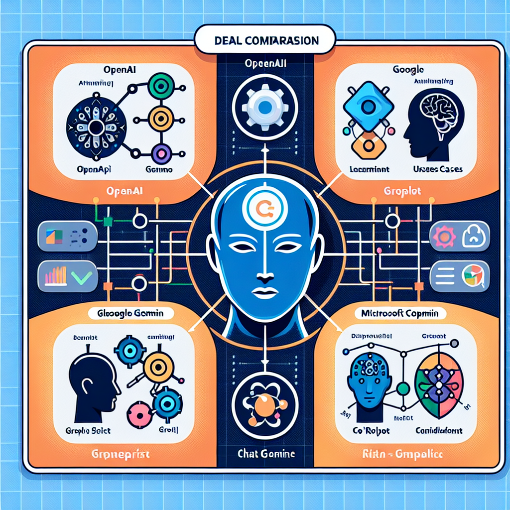Comparativa entre los principales proveedores de Inteligencia Artificial: OpenAI, Google Gemini, Microsoft Copilot y Grok
