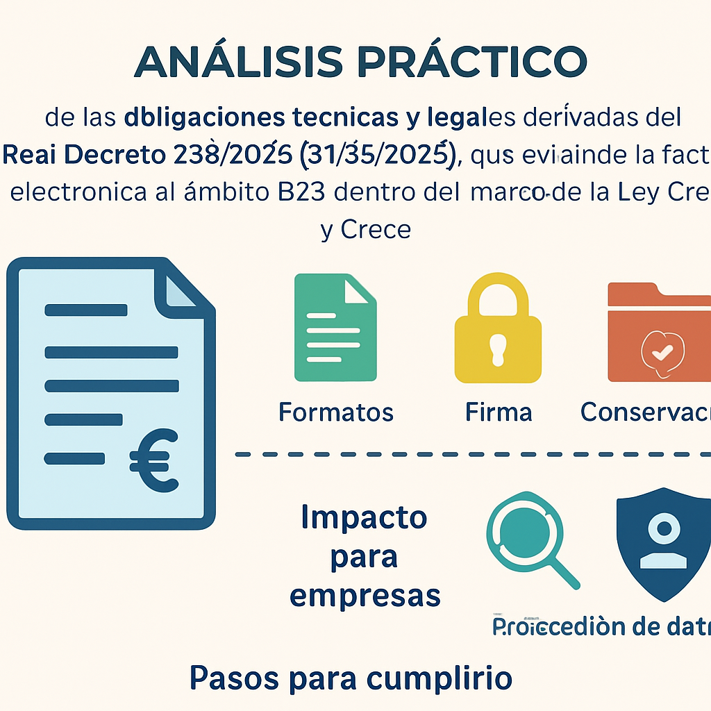 Ley Crea y Crece y el Real Decreto 238/2026: Implicaciones técnico-legales de la factura electrónica B2B