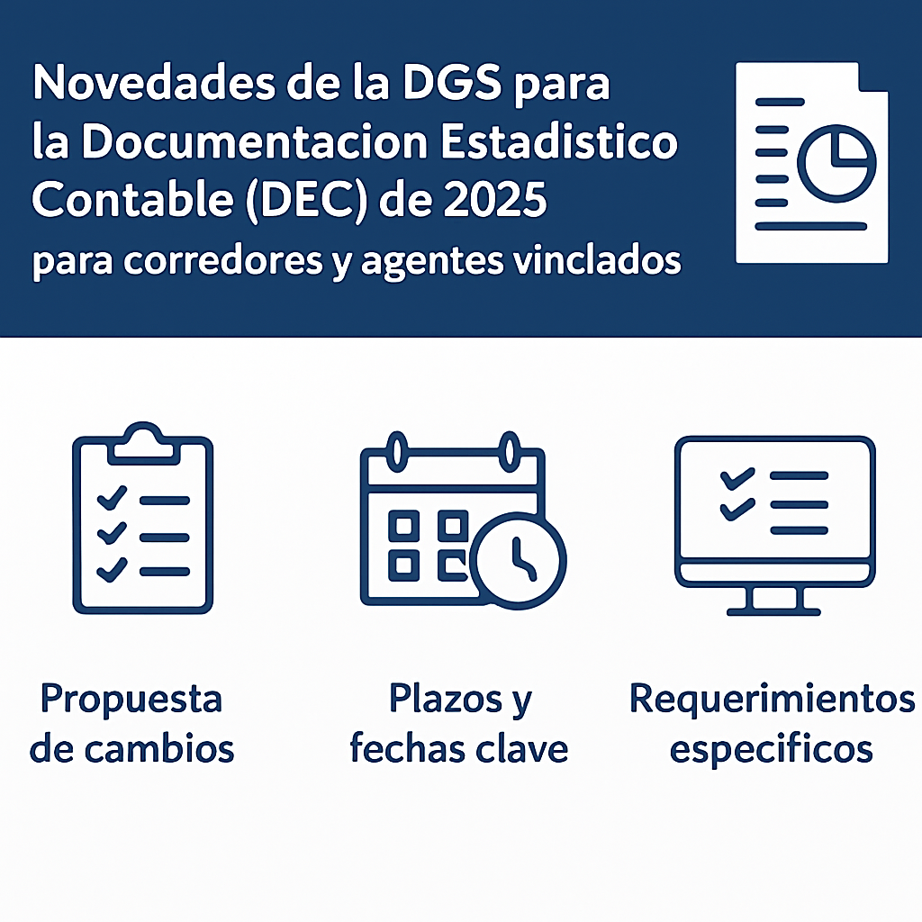 Novedades DGS para la Documentación Estadístico-Contable (DEC) 2025: claves para corredores y agentes vinculados